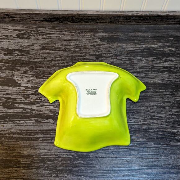 Clay Art Multicolor Fun Hawaiian Shirt Spoon Rest or Key tray - Picture 2 of 2